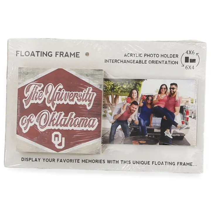 Cadre flottant Oklahoma Sooners Retro Diamond