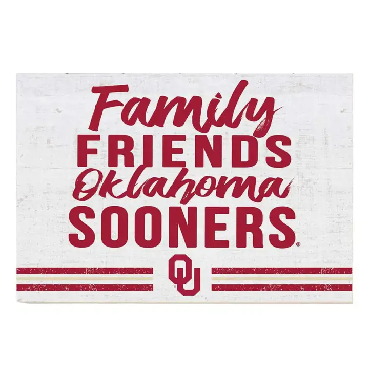 Oklahoma Sooners 34x23 Family Friend Signs ast