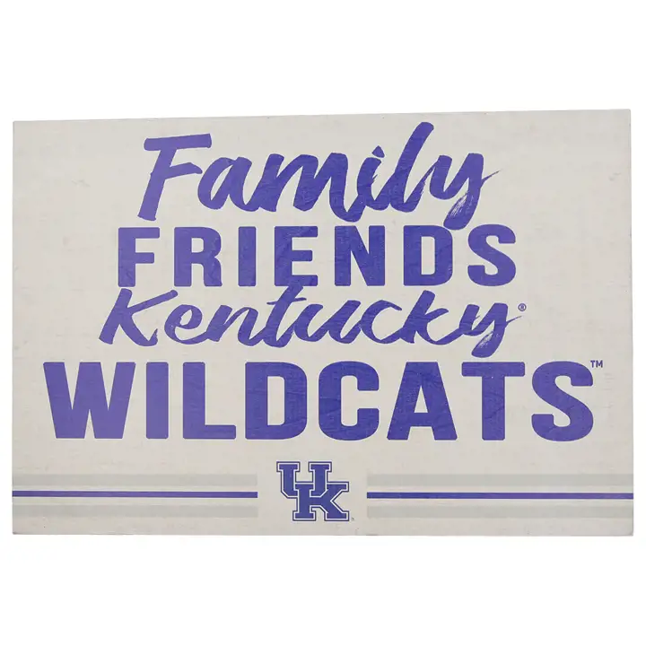 Panneaux d'affichage 34x23 Kentucky Wildcats « Amis de la famille »