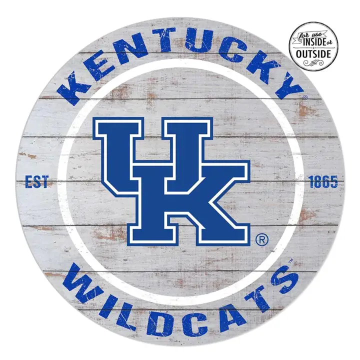 Panneau rond Kentucky Wildcats 20x20 - Classique ast