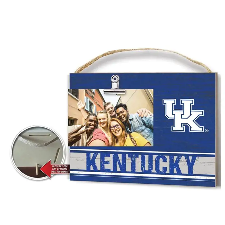 Plaque clip aux couleurs de l'équipe des Kentucky Wildcats ast