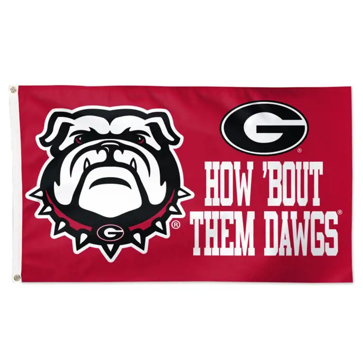 Drapeaux de luxe 3x5 des Georgia Bulldogs ass 2