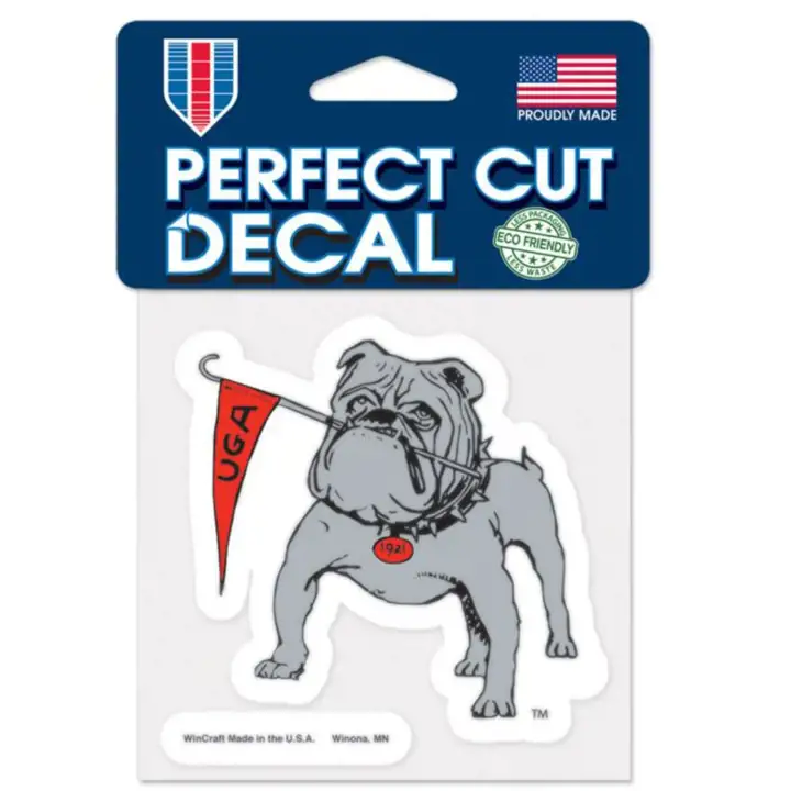 Autocollant découpé Georgia Bulldogs 4x4 - Réserve ast