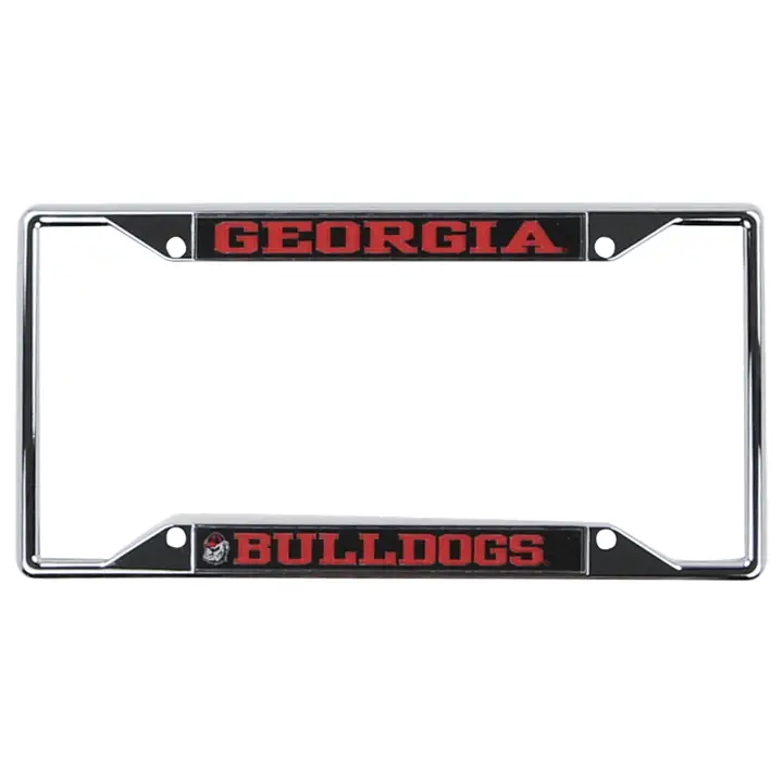 Cadre gravé au laser Georgia Bulldogs - Style vintage