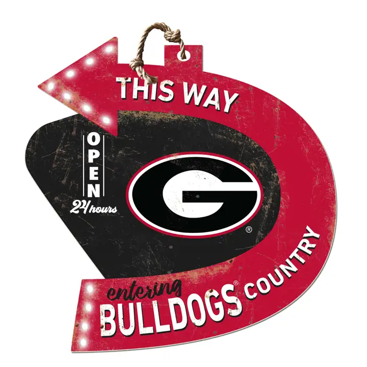 Panneau flèche Georgia Bulldogs - Pays de l'équipe ast