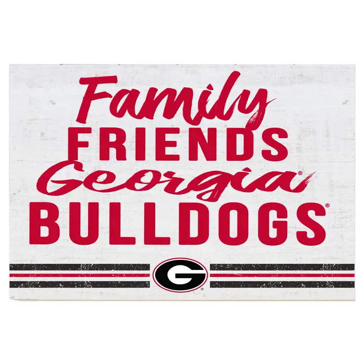 Georgia Bulldogs 34x23 Panneaux d'amis de la famille