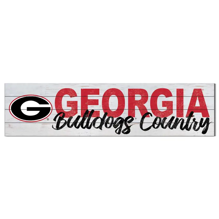 Panneau rustique de l'université des Georgia Bulldogs