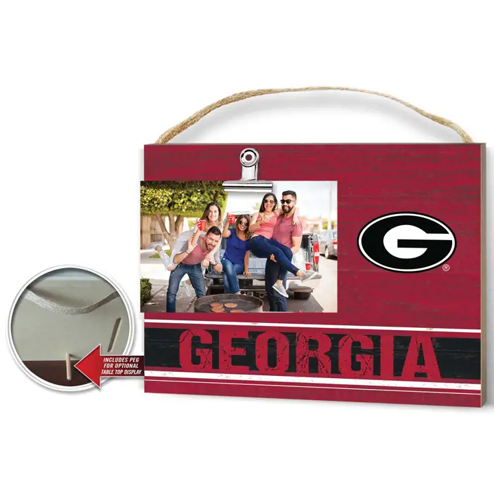 Plaque à pince aux couleurs de l'équipe des Georgia Bulldogs