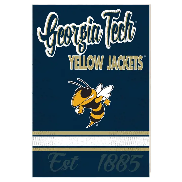 Panneau mascotte des Georgia Tech Yellow Jackets