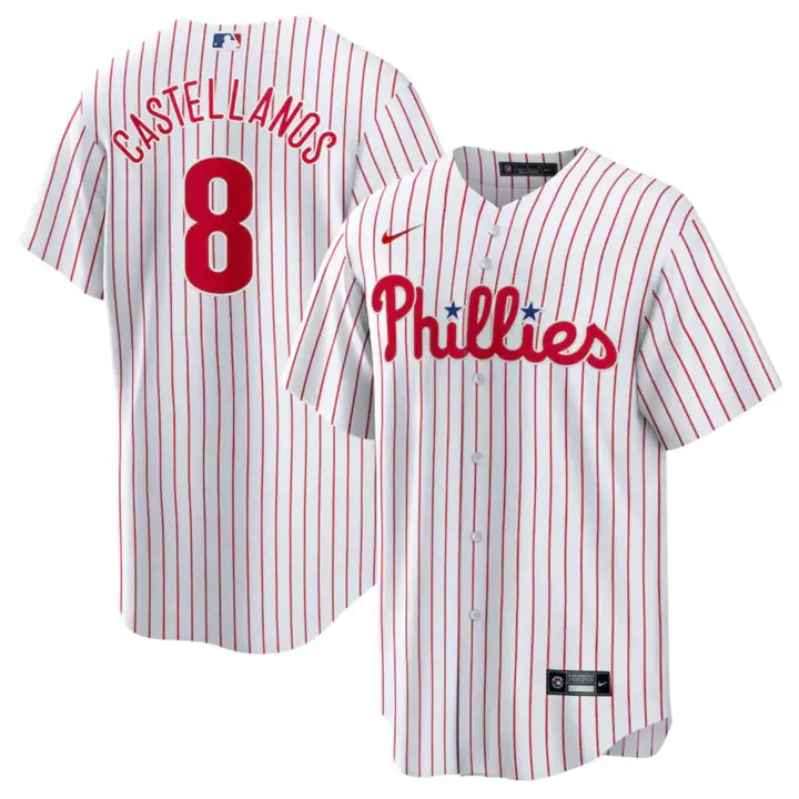 Maillot réplique officiel de joueur des Phillies MLB Nick Castellanos