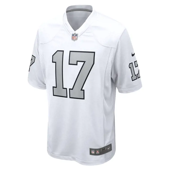 Maillot de match LV Raiders NFL Davante Adams blc/arg
