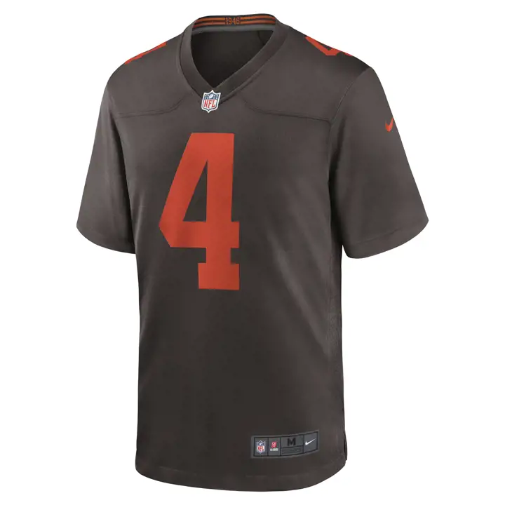 Maillot DeShaun Watson des Browns de la NFL marron/blanc