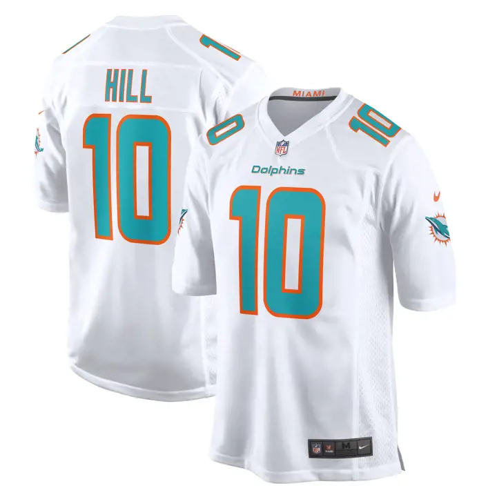 Maillot de match NFL DOLPHINS Tyreek Hill blanc