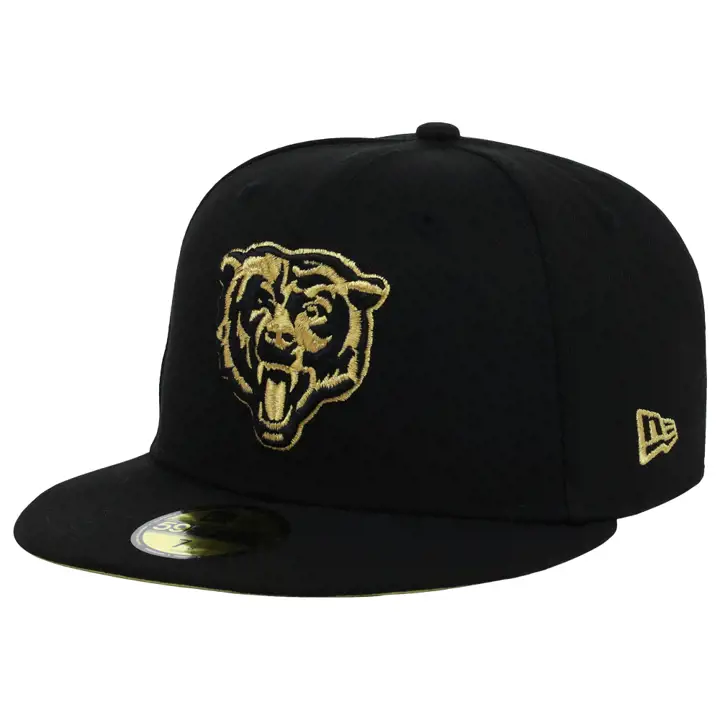 Chicago Bears NFL Metallic Thread 59FIFTY NOIR