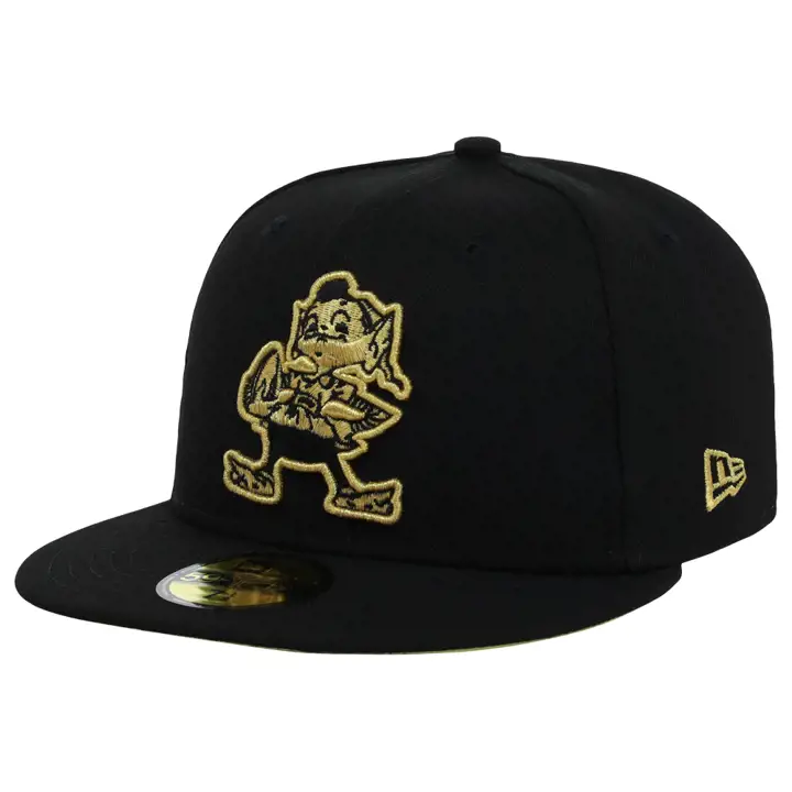 Cleveland Browns NFL Metallic Thread 59FIFTY BLK