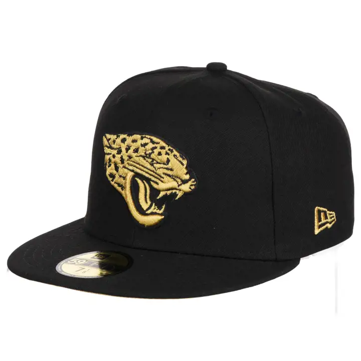Jacksonville Jaguars NFL Metallic Thread 59FIFTY BLK