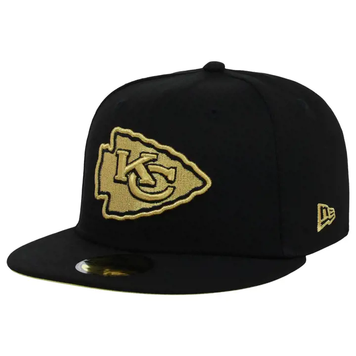 Casquette NFL 59FIFTY Kansas City Chiefs en fil métallique, noir