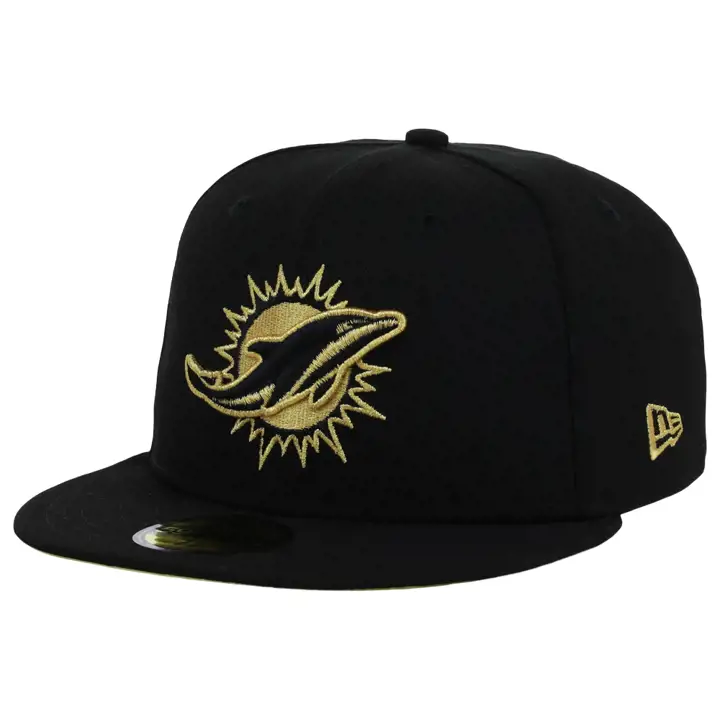 Casquette Miami Dolphins NFL Metallic Thread 59FIFTY BLK