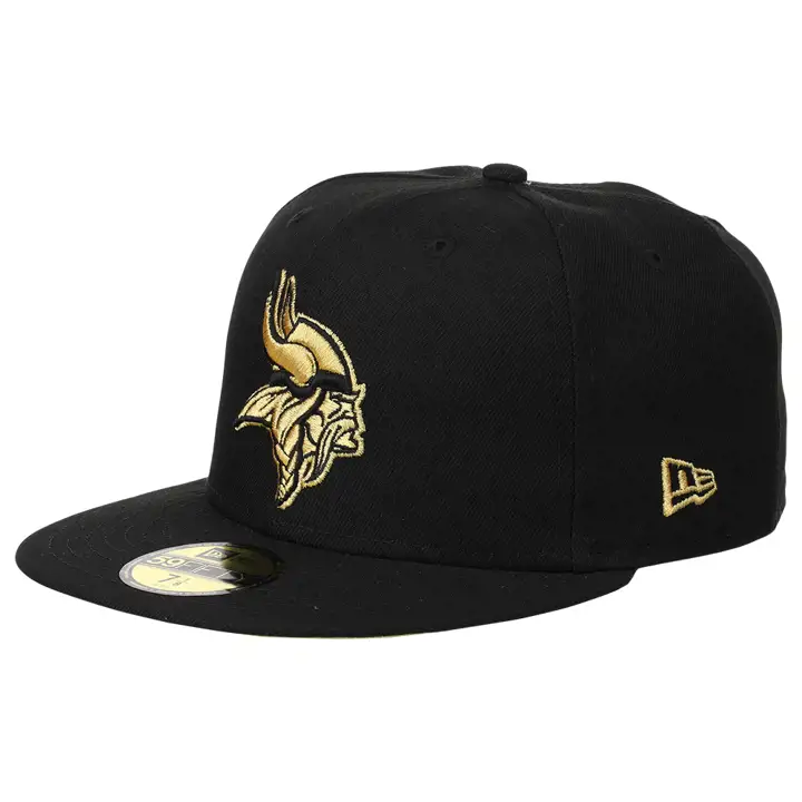 Minnesota Vikings NFL Metallic Thread 59FIFTY BLK