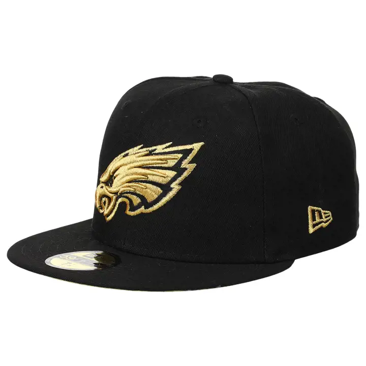 Philadelphia Eagles NFL Metallic Thread 59FIFTY NOIR