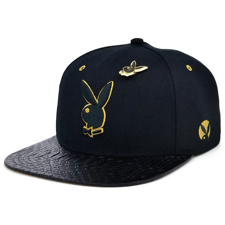 Casquette ajustable Playboy Gold Rush noire/dorée