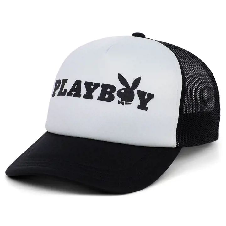 Playboy Black Tux Foam Trucker wht/blk