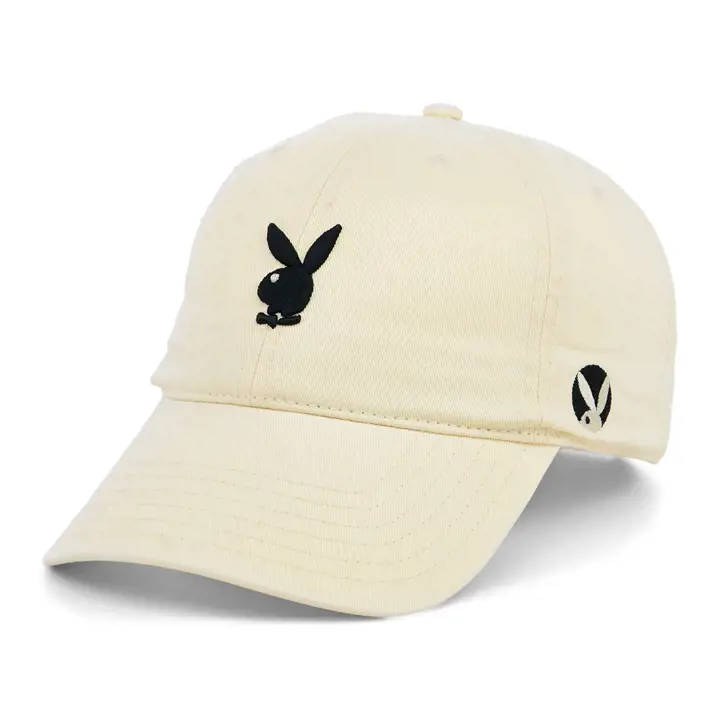 Casquette de papa Playboy Gold Rush ivoire/noir