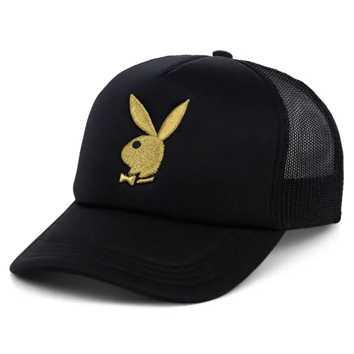 Casquette trucker en mousse Playboy Gold Rush blk/gl