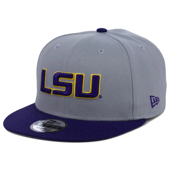 L.S.U. NCAA Casquette snapback bicolore gris/mauve
