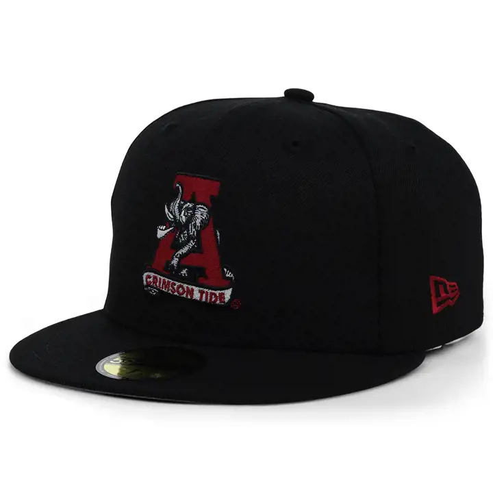 Casquette 59FIFTY NCAA Alabama Crimson Tide Vault noire