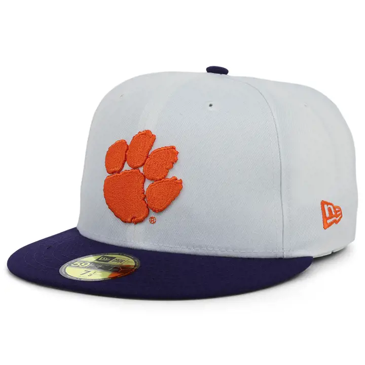 Clemson Tigers NCAA 2TONE 59FIFTY blc/vio