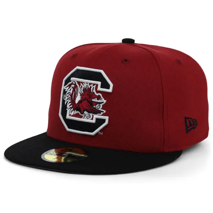 South Carolina Gamecocks NCAA 2TONE 59FIFTY crim/blk 1
