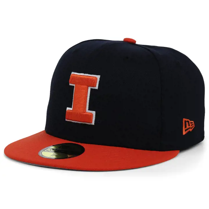 Illinois Fighting Illini NCAA 2TONE 59FIFTY marine/orange