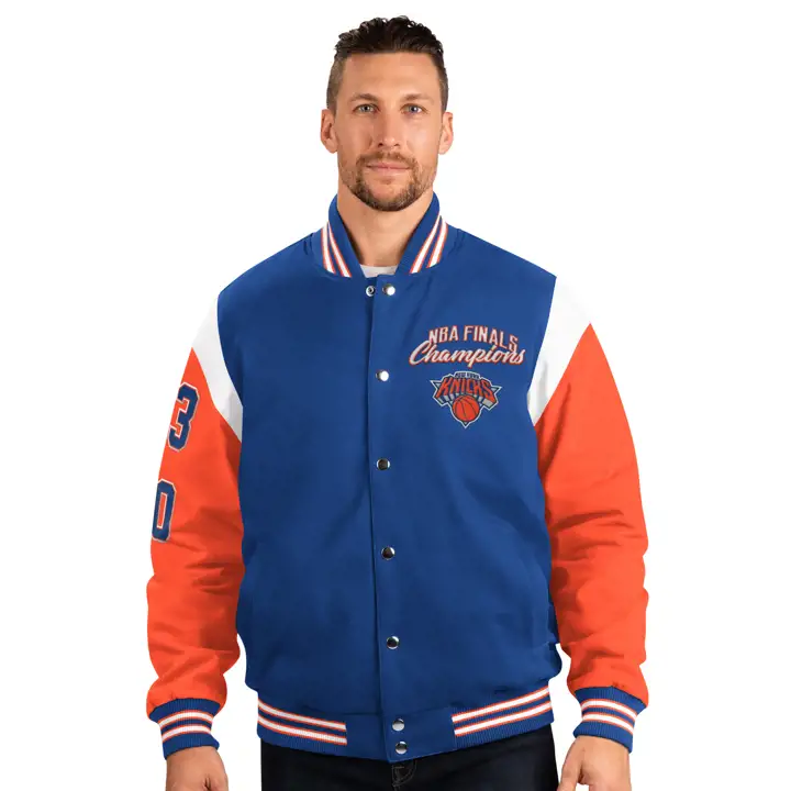 Veste universitaire commémorative NBA des New York Knicks, noire