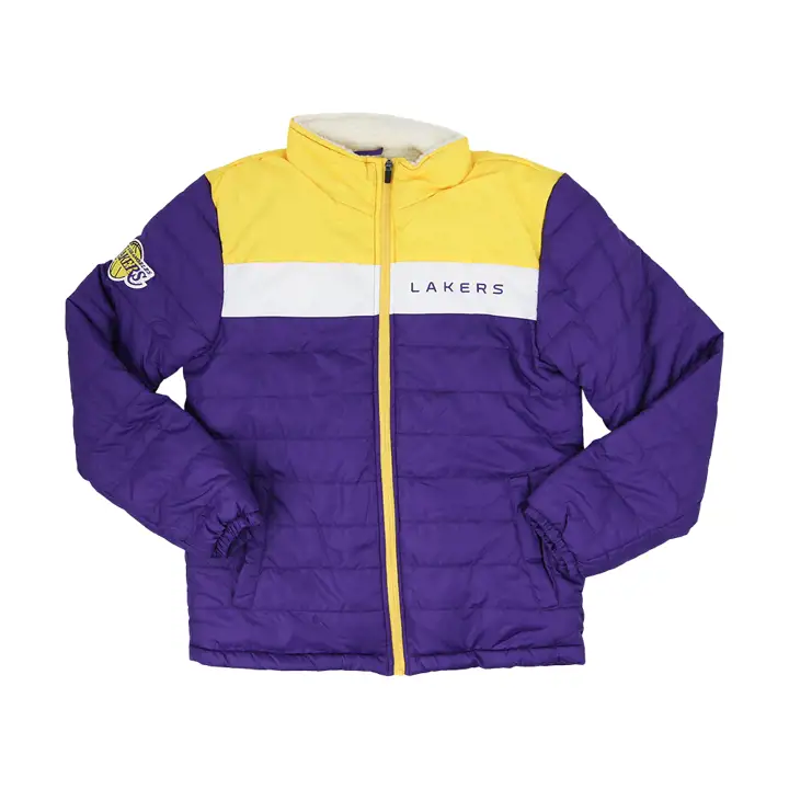Veste à doublure Sherpa Los Angeles Lakers NBA Perfect Game pur/