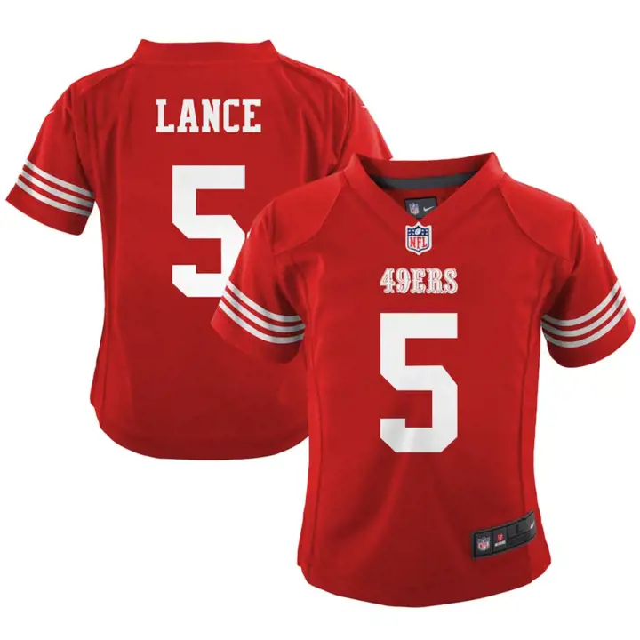 Maillot NFL bébé San Francisco 49ers Game Trey Lance rouge