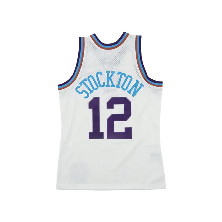 Maillot Swingman John Stockton JAZZ NBA Reload Collection BLANC