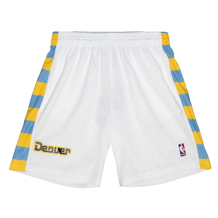 Denver Nuggets NBA Reload Collection Swingman Shorts blanc