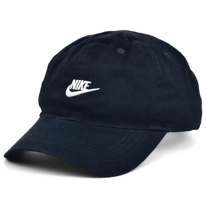 Casquette Nike Futura à visière incurvée noir/blanc