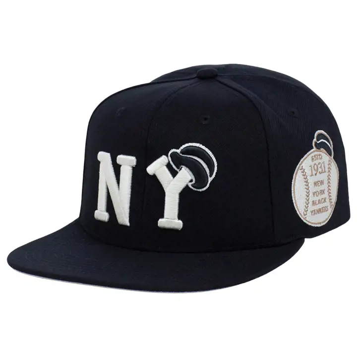 Casquette ajustable New York Black Yankees NLB City Arch noire/noire/grise