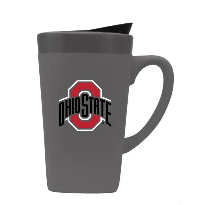 Tasse de voyage en céramique 47 cl - Buckeyes de l'Ohio State - grise