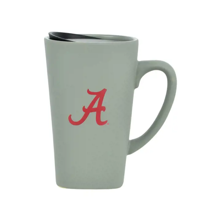 Alabama Crimson Tide Mug de voyage en céramique 16 oz gris