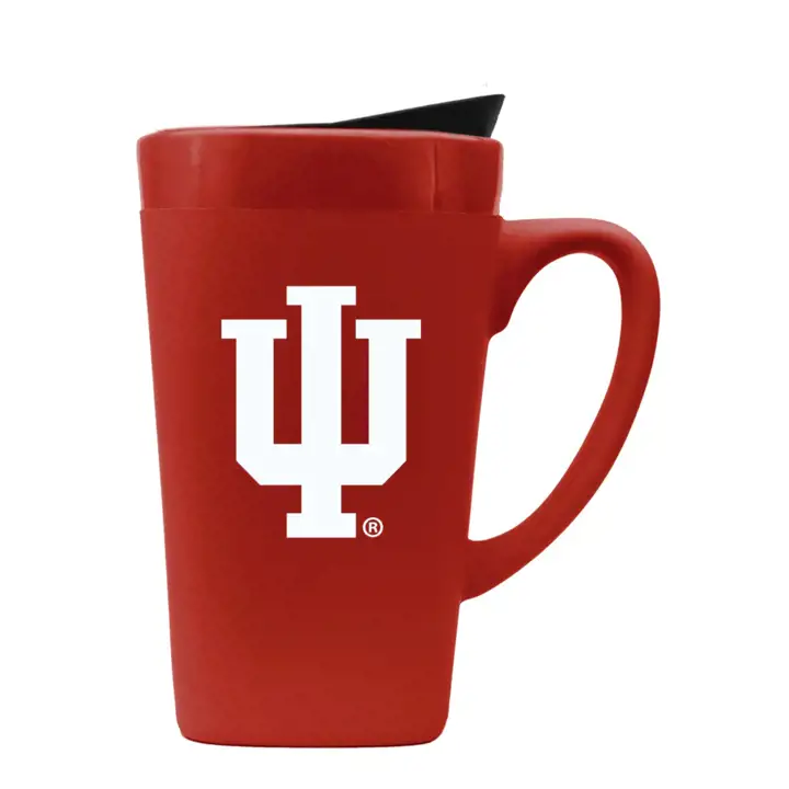 Mug de voyage en céramique rouge 16 oz Indiana Hoosiers
