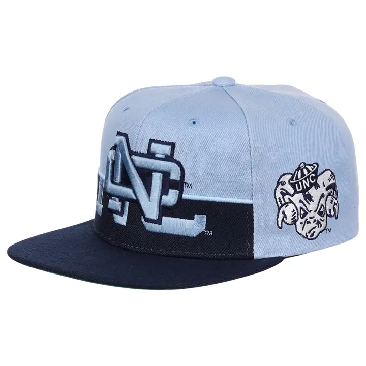 North Carolina Tar Heels NCAA Casquette demi-moitié snapback lbl/marine