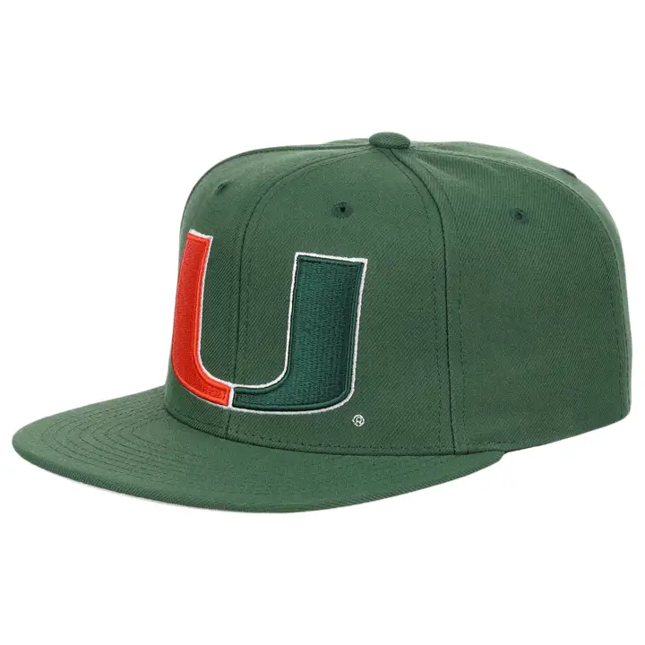 Miami Hurricanes NCAA Core Side Snapback vert