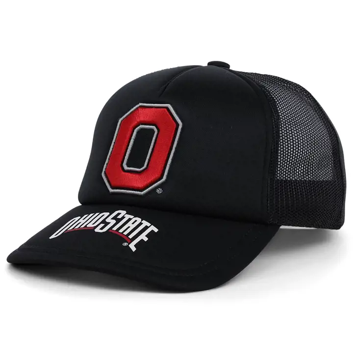 Casquette de camionneur noire Ohio State Buckeyes NCAA Team Origins