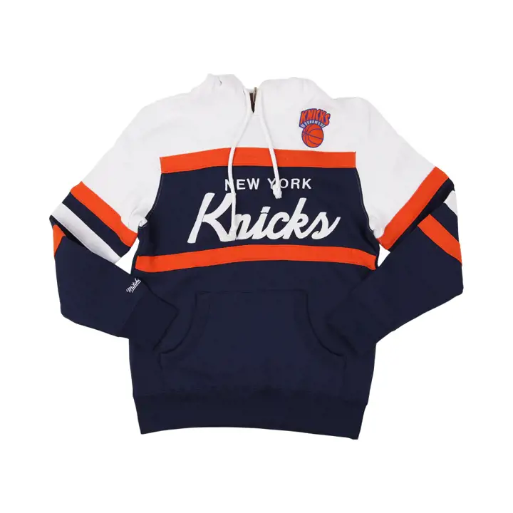 NEW YORK KNICKS NBA HEADCOACH HOODY marine/blanc