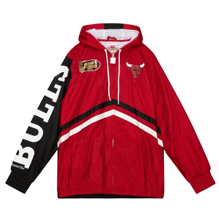 COUPE-VENT CHICAGO BULLS NBA UNDENIABLE ENTIÈREMENT ZIPPÉ écarlate