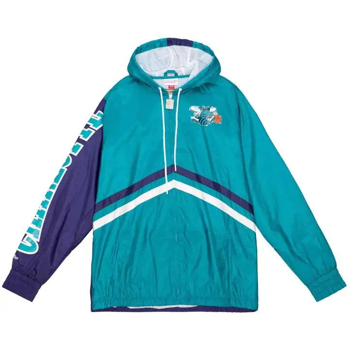 Coupe-vent intégral à fermeture éclair Charlotte Hornets NBA Undeniable bleu
