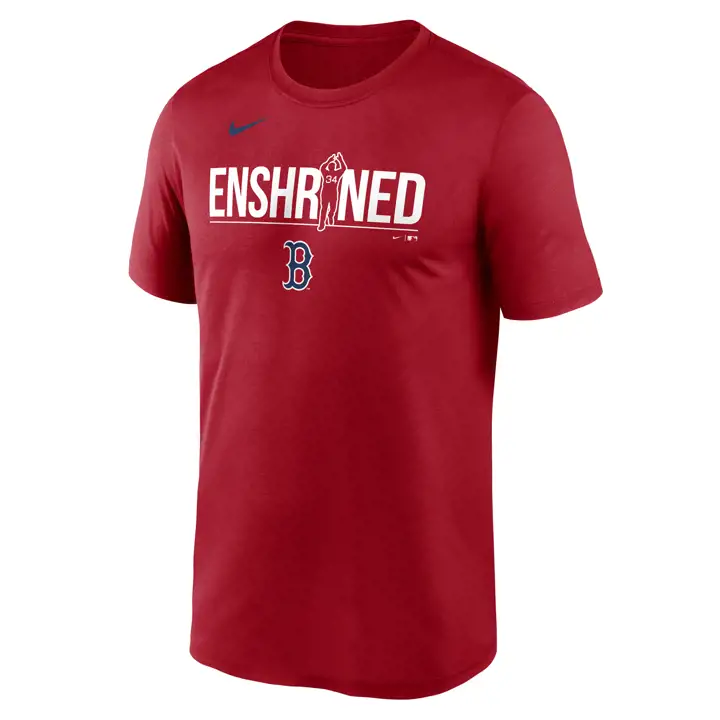T-shirt Boston Red Sox MLB Ortiz HOF Légende David Ortiz Rouge